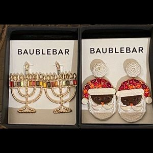 baublebar Christmas / Menorah Hanukkah Earrings